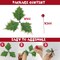 300PCS Artificial Holly Berries with 100PCS Green Leaves Gold Silver Red Holly Berry Stems with Leaves Artificial Holly Leaves and Berries for Christmas Wreath Arrangement Cake Toppers Craft